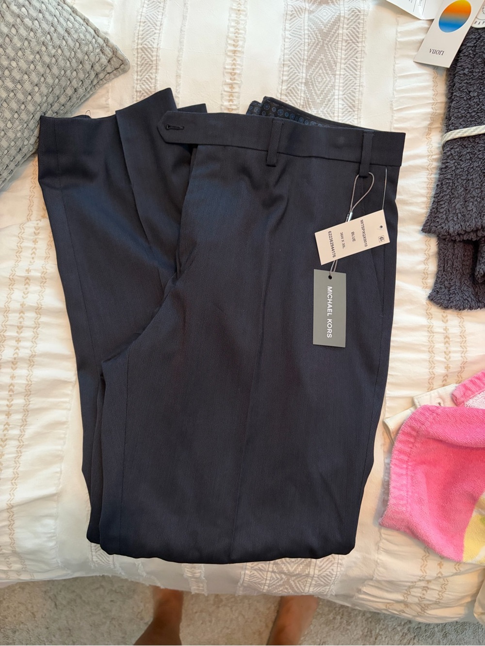 Michael Kors Men's Navy Dress Pants